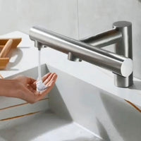 Grifería con sensor dispensa jabón, agua y aire caliente | IVA incl.