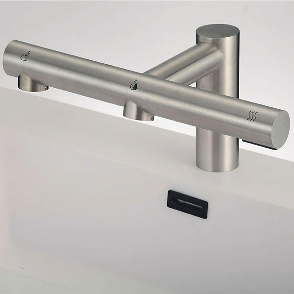 Grifería con sensor dispensa jabón, agua y aire caliente | IVA incl.