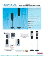 Totem regulable con termómetro | IVA Incl.